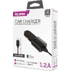 Автомобильное ЗУ OLMIO microUSB, 1.2A (38869)