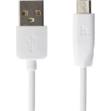 Дата-кабель microUSB HOCO (6957531032038) X1 USB (m)-microUSB (m) 1.0м - белый