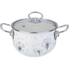 Кастрюля AGNESS 943-058 DANDELION со ст.крышкой 3,8л