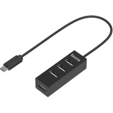 BURO Разветвитель USB-C BPH-C-1906 4порт. черный (BU-USBC-HUB-4U20)