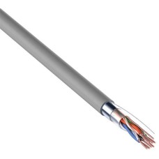 PROCONNECT Кабель витая пара F/UTP, CAT 5е, PVC, 4PR, 24AWG, внутренний, однопроволочный, серый, 100м