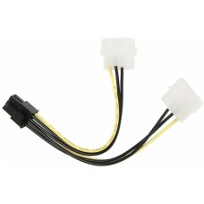 PREMIER Кабель Разветвитель 6-096-PSU-6, PCI-E 6pin (прямой) - Molex 8981 (прямой), 0.15м, пакет