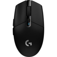 LOGITECH Мышь беспроводная G304 Lightspeed, игровая, радио, оптическая, USB, 12000dpi, черный [910-005286]