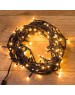 NEON-NIGHT Гирлянда Нить управляемая 10м 100 LED ЗОЛОТОЙ черный ПВХ IP65 свечение с динамикой 230В контроллер в комплекте
