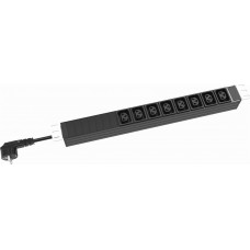RAKTEK Блок распределения питания RTSA160801 гор.размещ. 8xC13/C19 базовые 16A Schuko 2м
