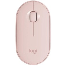 LOGITECH Мышь беспроводная Pebble M350 Pink розовая, оптическая, 1000dpi, 2.4GHz, USB-ресивер, бесшумная, под обе руки