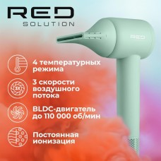 Фен RED SOLUTION Фен F572, 1400Вт, зеленый и мятный