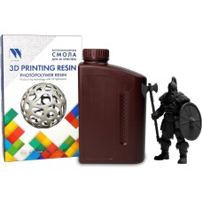 NV PRINT Фотополимерная смола NVPRINT Standard Resin Black для 3D печати; 1 кг/бут