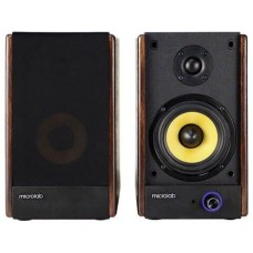 MICROLAB Колонки Bluetooth Solo 4, 2.0, коричневый