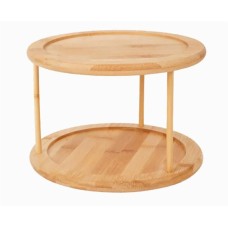 MALLONY Подставка для кухни вращающаяся круглая BAMBU (бамбук) (108078)