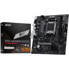 Материнская плата MSI Материнская плата PRO A620AM-B EVO A620, AM5, 2*DDR5, 1*PCIEx16, 1*PCIEx1, 1*M.2, 1*TypeC, 6*USB3.2Gen1, 6*USB2.0, 2*SATA3.0, 2.5G, VGA, HDMI, M-ATX, RTL