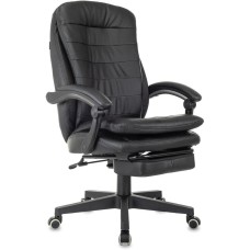 БЮРОКРАТ Кресло руководителя T-9950MSG-F, экокожа, до 120кг, шарнирные подлокотники, черный