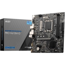 Материнская плата MSI Материнская плата PRO H610M-G H610, LGA1700, 2*DDR5, 1*PCIEx16, 1*PCIEx1, 1*M.2, 4*USB3.2Gen1, 6*USB2.0, 4*SATA3.0, 1G, VGA, DP, HDMI, M-ATX, BULK