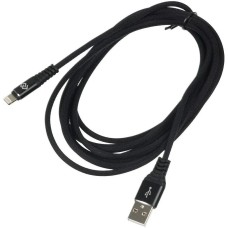 DIGMA Кабель LIGHT-3M-BRAIDED-BLK USB (m)-Lightning (m) 3м черный