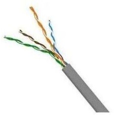 LANMASTER Кабель информационный NM-FTP5E4PR-CCA кат.5E FTP 4 пары 24AWG PVC внутренний 305м серый