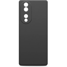 BORASCO Чехол (клип-кейс) Microfiber Case, для Honor 70, черный [71108]