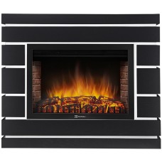 Камин электрический ELECTROLUX Каминокомплект: Очаг EFP/P-3020LS N, портал Moderno 30 шпон чёрный дуб