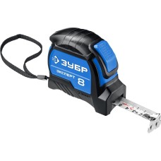 ЗУБР ЭКСПЕРТ, 8 м х 25 мм, рулетка с автостопом, Профессионал (34057-08-25)