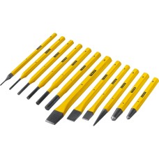 STAYER Hercules, 12 предметов, набор зубил и кернеров в пластиковом держателе, Professional (21077-H12)