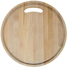 MULTIDOM Доска разделочная с желобками. Диаметр 28 см, толщина 0,8 см ПР18-237