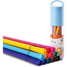 DELI Фломастеры EC156-12 ColoRun 12цв. пластиковая туба