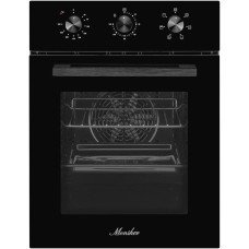 MONSHER Духовой шкаф электрический MOE 4563, 50л, дверца с 3 стеклами, черный