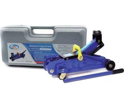 Домкрат AUTOVIRAZH AV-076002 гидравл. подкатной 2т +кейс (синий)
