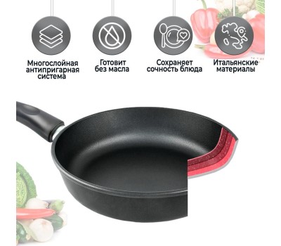 Сковорода НЕВА МЕТАЛЛ ПОСУДА 9128 д.28