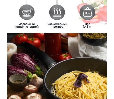 Сковорода НЕВА МЕТАЛЛ ПОСУДА 9128 д.28