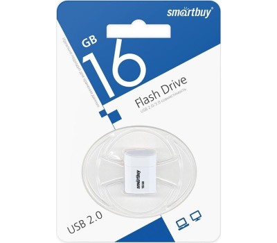 USB флеш SMARTBUY (SB16GBLARA-W) 16GB LARA WHITE