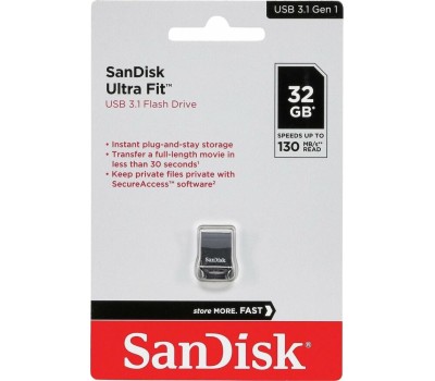 USB флеш SANDISK 32GB ULTRA FIT CZ43 USB3.1