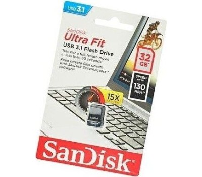 USB флеш SANDISK 32GB ULTRA FIT CZ43 USB3.1