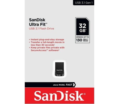 USB флеш SANDISK 32GB ULTRA FIT CZ43 USB3.1