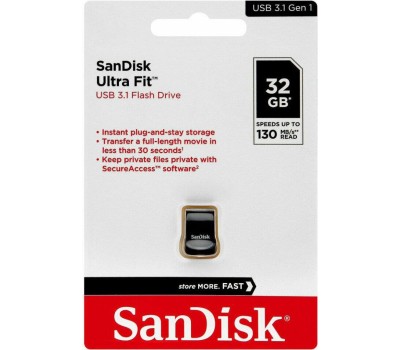 USB флеш SANDISK 32GB ULTRA FIT CZ43 USB3.1