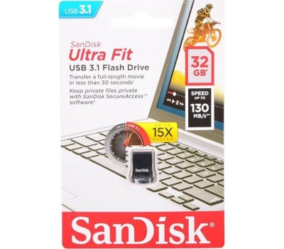 USB флеш SANDISK 32GB ULTRA FIT CZ43 USB3.1
