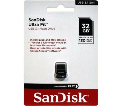 USB флеш SANDISK 32GB ULTRA FIT CZ43 USB3.1