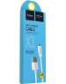 Дата-кабель microUSB HOCO (6957531032038) X1 USB (m)-microUSB (m) 1.0м - белый