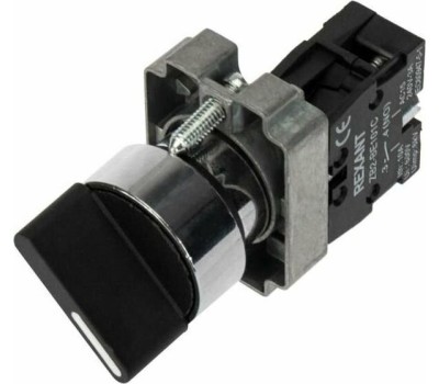REXANT (36-5550) BD21 2P ПЕРЕКЛЮЧАТЕЛЬ КОРОТКАЯ РУЧКА NO, ЧЕРНЫЙ