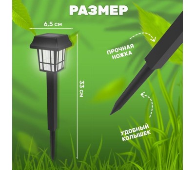 СВЕТИЛЬНИКИ САДОВО-ПАРКОВЫЕ LAMPER (602-203) Садовый светильник на солнечной батарее (SLR-LND-35) LAMPER