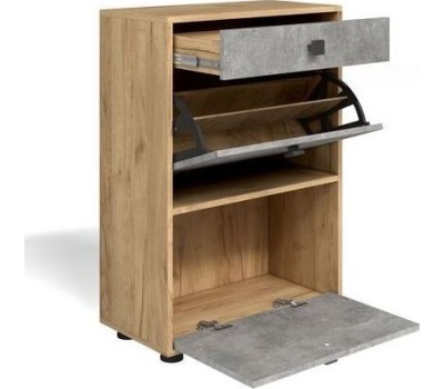 Обувница БИТЕЛ ПРИХОЖАЯ МИНИ ОБУВНИЦА МЛ-7 (ДУБ ЗОЛОТОЙ КРАФТ/АТЕЛЬЕ СВЕТЛОЕ)