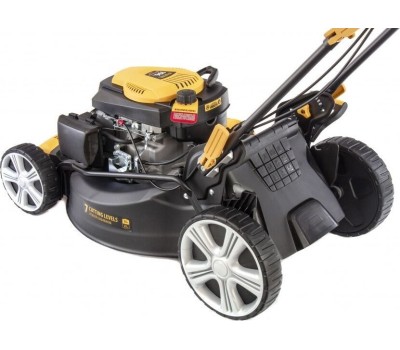 Газонокосилка бензиновая DENZEL Газонокосилка бензиновая GLD-520SP, 196 куб.см., шир. 52 см,привод,7 уров.,травосб. 60 л 58804