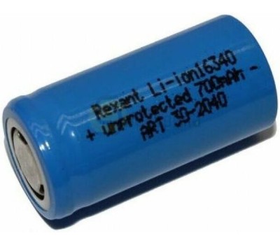Аккумуляторы и зарядные устройства REXANT (30-2040) 16340 АККУМУЛЯТОР LI-ION UNPROTECTED 700 MAH 3.7 В