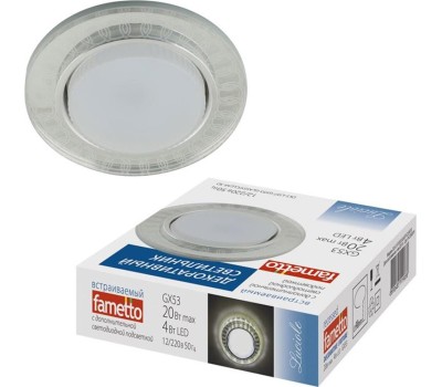 ЭЛЕКТРИКА FAMETTO DLS-L157 GX53 GLASSY/CLEAR 3D