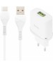 Зарядное устройство HOCO (6931474716309) C12Q SMART QC3.0 + TYPE-C (белый) СЗУ