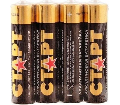 Алкалиновая батарейка СТАРТ (19137) LR03-SH4 N