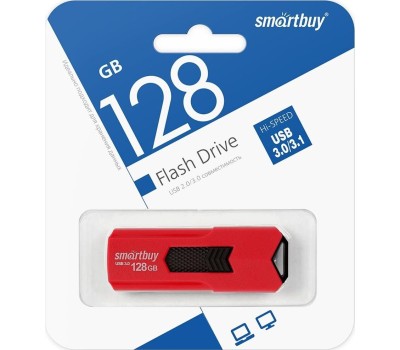 USB-флеш SMARTBUY (SB128GBST-R3) UFD 3.0/3.1 128GB STREAM Red
