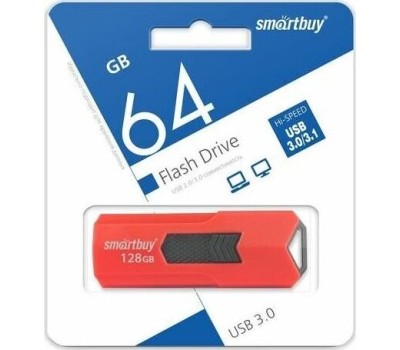 USB-флеш SMARTBUY (SB128GBST-R3) UFD 3.0/3.1 128GB STREAM Red