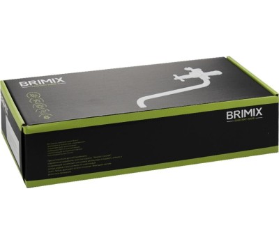 Смеситель для ванны BRIMIX 4407 Смеситель для ванны с длинным изливом, металлокерамика, с шаровым переключением, из высокопрочного АБС пластика, ручка КРЕСТ, цвет БЕЛЫЙ.