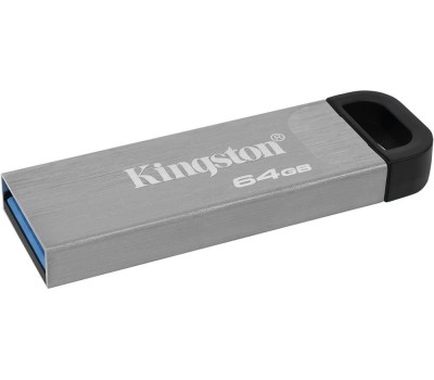 KINGSTON Флеш Диск 64GB DataTraveler Kyson DTKN/64GB USB3.2 серебристый/черный