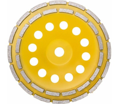 Чашка алмазная KRANZ (KR-90-0254) Чашка алмазная шлифовальная, двухрядная, 230х22,2мм